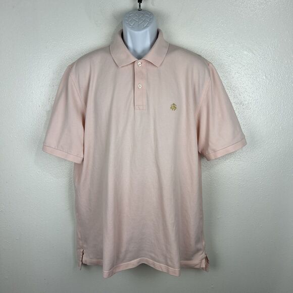 Brooks Brothers 346 Performance Polo Shirt Men Extra Large Pink Cotton Original - Picture 13 of 13